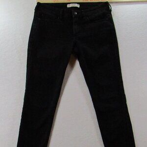 Abercrombie & Fitch Jeans Black Super Skinny Womens Size 2 S 26 x 29 10002